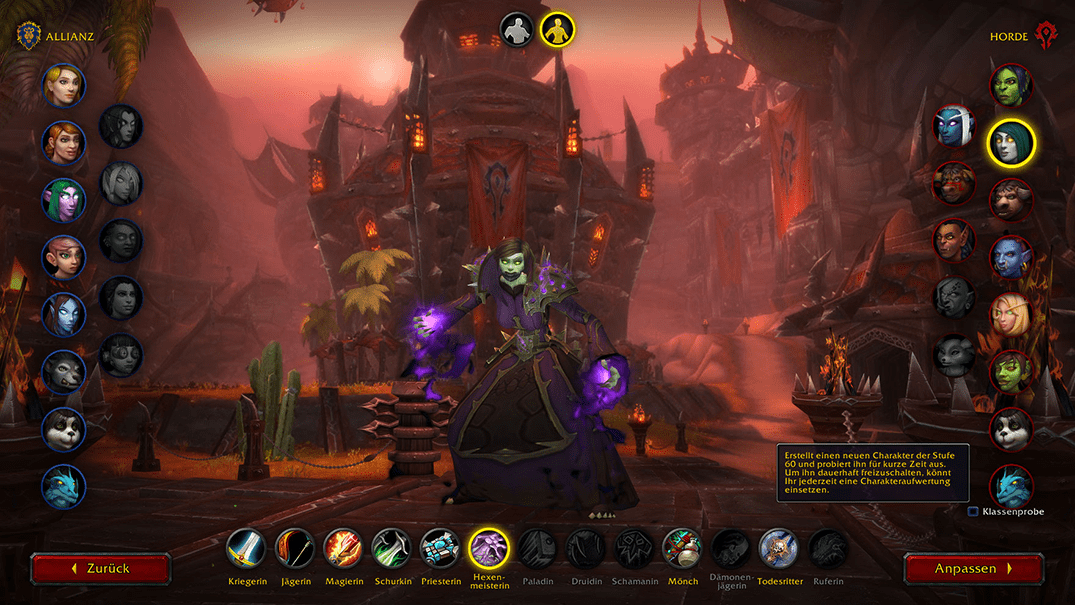 WoW-Klassenprobe